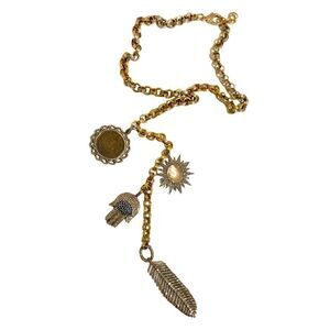 Custom Made Charm Statement Necklace with Removable/Changeable Adornments